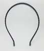 25pcs 5mm NEW Ribbon Covered flannel Metal Alice band headband hair band aliceband black4522210