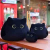 Pluszowe lalki 8-40 cm kawaii czarna kota poduszka pluszowa zabawki dla zabawek wysokiej jakości kreskówek prezenty dla zwierząt dla chłopców dziewczyn