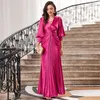 Vêtements ethniques Plus Taille Robes africaines pour la mode Femmes Puff Sleeve Longue Maxi Robe Soirée Robes de mariée Dîner Dames Slim