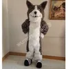 Costume de mascotte de loup sauvage de noël, super mignon pour Halloween, fête d'anniversaire, thème animé, robe fantaisie, 2024