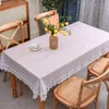 Table Cloth Tablecloth Washable Waterproof Oil-proof Anti-ironing Light Luxury High-grade Lace Household J456