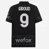 S-4XL 23 24 Maglia Ac RAFA LEAO футбольные майки GIROUD PULISIC 2023 2024 Дома в гостях 3-й 4-й футбольные майки Calcio Maillot TOMORI THEO Детская форма Четвертый черный бежевый