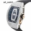 Lässige Armbanduhr Zeitmesser RM Armbanduhr Rm037 Platin Dornmaß Schneeflocke Diamant Damen Automatischer mechanischer Chronograph