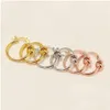 Stud Fahion Aço Inoxidável Metal Fio Nó Brincos 18k Gold Stud Rose para Woman275J Drop Delivery Jóias Brincos Dhjhq