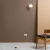 Projektant lampy ściennej minimalistyczny metal z wtyczką/przełącznikiem/drutem G9 LED LEA