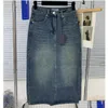 Skirts Summer Long Skirt Designer Woman Fashion Denim Stylish Letters Split Pants Classic Pattern A Line Women Pant Clothes 23Ss Dro Dhz7T