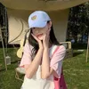 Baretten Letter Geborduurde Baseball Cap INS Stijl Gezicht Kleinere Zonbescherming Hoed Hip Hop Tieners