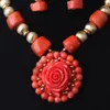 Dudo – ensemble de bijoux pour femmes, ensemble de collier africain en perles de corail originales, ras du cou, livraison gratuite