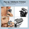 Shavers USB Electric Electric Golarka do golenia ze stali nierdzewnej maszyna do golenia Mężczyźni 3D Triple pływające łopatki golar