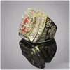 Cluster Ringen 2021 Hele Zaal 2011 Voetbalfans Nationaal Schip Ring Souvenir Mannen Fan Brithday Gift8154436 Drop Levering Sieraden Ring Dhbiq