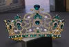 Tiaras e coroas de noiva, pérola completa, vermelho, verde, cristal, strass, ouro, casamento, coroa de cabelo para mulheres, acessórios de joias de cabelo 9170380