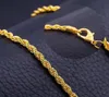 16 inch to 26 inch 6 mm Gold Plated Chain Necklace Bracelet Fashion 18K Gold Plated Gold Chains for Men Perfect Necklaces Gi8238718