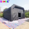 wholesale Tente de discothèque gonflable noire carrée géante portable VIP Party Cube Night Club Bar avec ventilateur 6.4x6.4 m