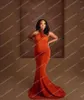 Casual Dresses Elegant Halter Mermaid Pregnancy Charming Sleeveless Satin Floor Length Maternity Gowns Custom Made Po Shoot Dress