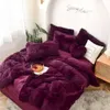 Mink Set, Long Plush Crystal Velvet Duvet Cover, Three or Four Piece Set