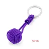 Keychains Convenient Useful Lanyard Ball Outdoor Survival Cord Fashion Accessories Key Chain Keyfob Ring