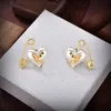 Pearl Stud for Women Earrings Viviane Luxury Fashion Designer Jewelry Gold Earings Metal Earring Cjeweler Westwood Woman 411