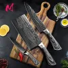 Werkzeuge Küchenmesser 5 6 8 Zoll Edelstahl Utility Cleaver Chef Messer Damaskus Zeichnen Fleisch Santoku Kochwerkzeug Set