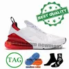 Runningskor sport 270 27c 270s Mens Women Triple White Black University Red Karely Rose Khaki Light Bone Tennis Tiger Trainers Sneakers