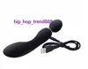 USB Şarj Çift Kafa Av Vibrator Magic değnek Masajı Seks Oyuncakları Kadınlar için G-Spot Vibratörler Klitoris Stimülasyon Masaj Mastürbatör Renkleri