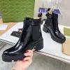 2024 New Spring and Autumn Women Fashion Martin Boots Black Leather Zipper Boot Beautifor