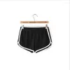 Women's Shorts Womens Summer Mid Waist Motion Outwear Patch Design Elastic Soft Leisure Home Style Fashion