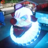 wholesale 8 mH (26 pieds) avec ventilateur Activités de plein air Éclairage LED Tête de clown gonflable pour l'événement d'Halloween Tête de fantôme sanglant Vente directe d'usine