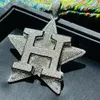 Custom Jewelry Star S Sier Ice Out Moissanite Diamond Men Hip Hop Pendant