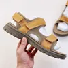 Chinelos esportivos de designer de moda Sandálias Sapatos de praia casuais Camada superior masculina de pele de bezerro TPU combinação TPR material de tecnologia ambiental Tamanho da sola: 39-44