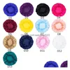 Beanie / Skull Caps 77 estilos Double Layer Silk Hair Caps Custom Sleep Hairs Bonnets com logotipo personalizado Satin Nightcap Drop Delivery Fa Dhiw5