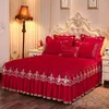 Bed Skirt Lace Korean Version Princess Style Solid Color Sheet Resistant To Dirt And Dust Protective Cover