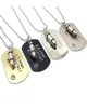 Pendant Necklaces Fashion 4 Colors Army Dog Necklace For Men Woman Simple Punk Rock Hip Hop Chains Jewelry Gift Long4378534