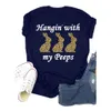 Koszulka damska wielkanocna w rozmiarze letni królik lampart z krótkim rękawem T-shirt Y2K Podstawowa najlepsza dorosłe ubranie wiosenne 240227