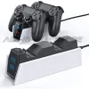 Laddare PS4 Slim Pro Controller Charger Fast Charging Dock Station LED -indikator för Sony PlayStation 4 Play Station 4 PS 4 Gamepad