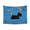 Tapeçarias Scottie Dog Tapeçaria Pendurado na Parede para Quarto Personalizado Hippie Scottish Terrier Room Decor