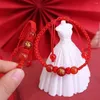 Braccialetti a maglie Bracciale zodiacale anno drago 2024 Stile cinese Corda rossa fortunata vicino a accessori per gioielli unisex regalo