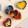 Plates 5Pcs Heart Shape Seasoning Bowl Sauce Dish Appetizer Multi-function Oil And Salt Snack Small Kitchen Supplies