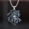 Collane con ciondolo Drop Movie 2024 Collana Medusa da uomo in acciaio inossidabile 316L Vintage Snake Accessori animali Regalo del partito