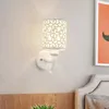 Lampada da parete Nordic Minimalista LED Comodino E27 Soggiorno Camera da letto Scala a testa singola