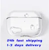 För AirPods Max Bluetooth -hörlurtillbehör Transparent TPU Solid Silicone Waterproof Protective Case Airpod Maxs hörlurar headset Cover Case