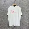 лето лето розовый amar miri 2023 amari мужские футболки дизайнерские роскошные мужские футболки amirl простота чистый белый 7 цветов amis буква AM с короткими рукавами хлопковый топ Clothi BISJ