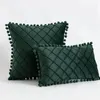 Pillow 2024 Nordic Retro Ear Living Room Sofa Solid Color Tassel Without Core Bed Big Waist Back Office Chair
