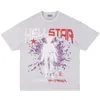 Heren T-shirts T-shirt met korte mouwen Heren Dames Hoge kwaliteit Hellstar T-shirt Street chic Hip Hop Fashion T-shirt Hell Star Hellstar Short 724