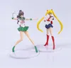 5pcs sailor moon anime شخصية Mizuno ami tsukino usagi hino rei aino minako figure model Kawaii Doll Toys Gift