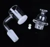 تدخين الكوارتز banger مع Carb Cap Terp Pearls 10mm 14mm 18mm ذكر أنثى لبرونغز ZZ