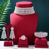 Collana orecchini set Missvikki trendy splendido lusso anello braccialetto gioielli super accessori da sposa da sposa di alta qualità