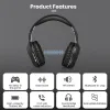Casque Big Earmuff Casque Bluetooth Écouteurs sans fil BT Casque 10 H Play Casques pliables avec microphone pour téléphones intelligents Musique
