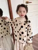 Jacken 2024 Kinder Mädchen Frühling Outwear Mäntel Koreanische Dot Langarm Kleinkind Mädchen Jakets Baumwolle Süße Floral Bedruckte Baby