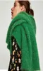 2020 Autumn and Winter New Scarf Classic Pure Green Wool Knit Women039s Shawl Warm Fashion Scarf Scarf2131094