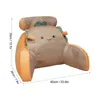 Pillow Backrest Armrest For Bed Ice Silk Waistguard Summer Sofa Reading Detachable Washable With Arms Armchair